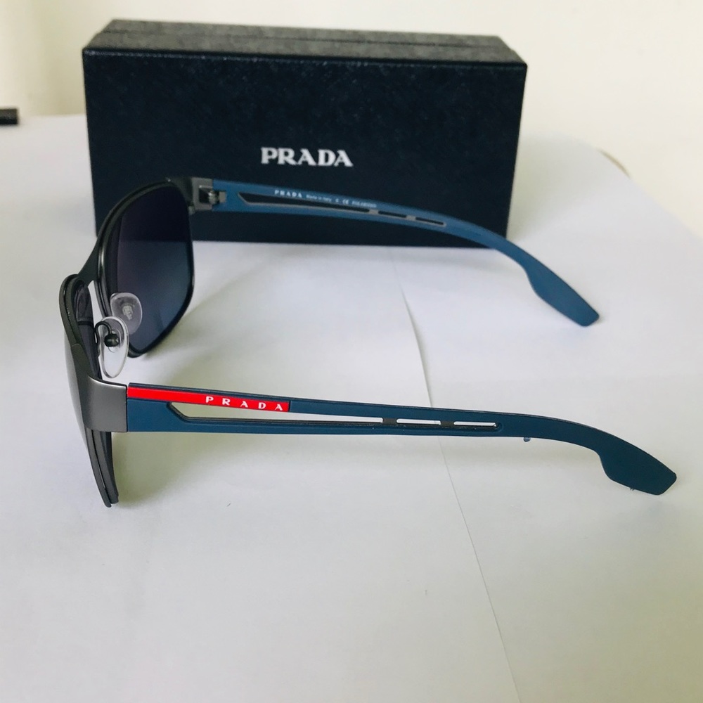 Prada Sport Gunmetal Polarized Sunglasses - Picture 4 of 9
